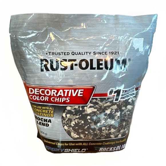 Rust-Oleum Other - 1lb Rust-Oleum Mocha Blend Concrete Floor Decorative Color Chips Epoxy Shield